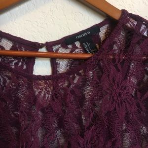 Forever 21 Dresses - Forever 21 Purple Lace Dress Forever 21 Dresses - Forever 21 Purple Lace Dress